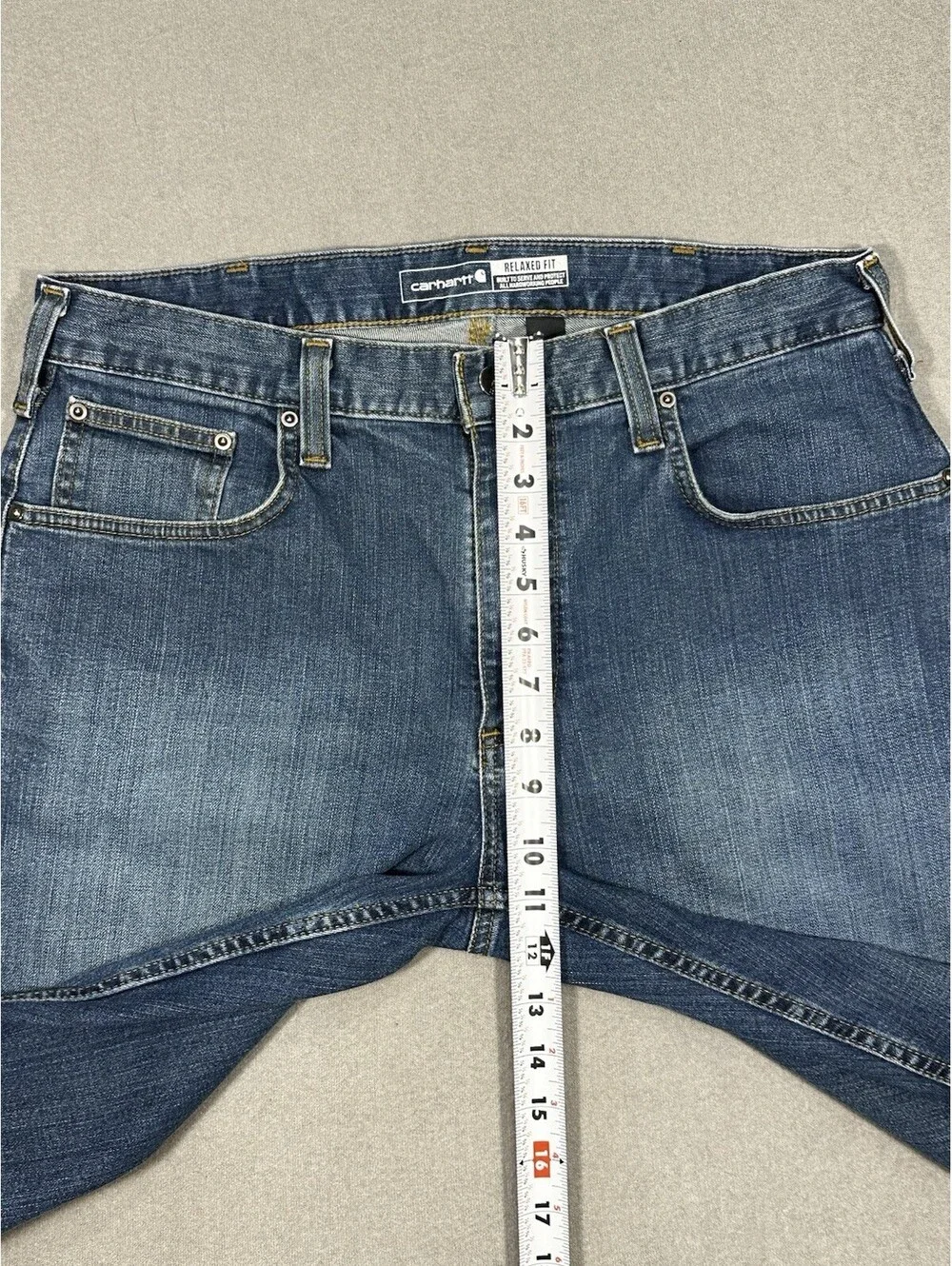 Carhartt Rugged Flex Jeans Men’s 34x31 Relaxed Fit 5 Pocket Denim Blue